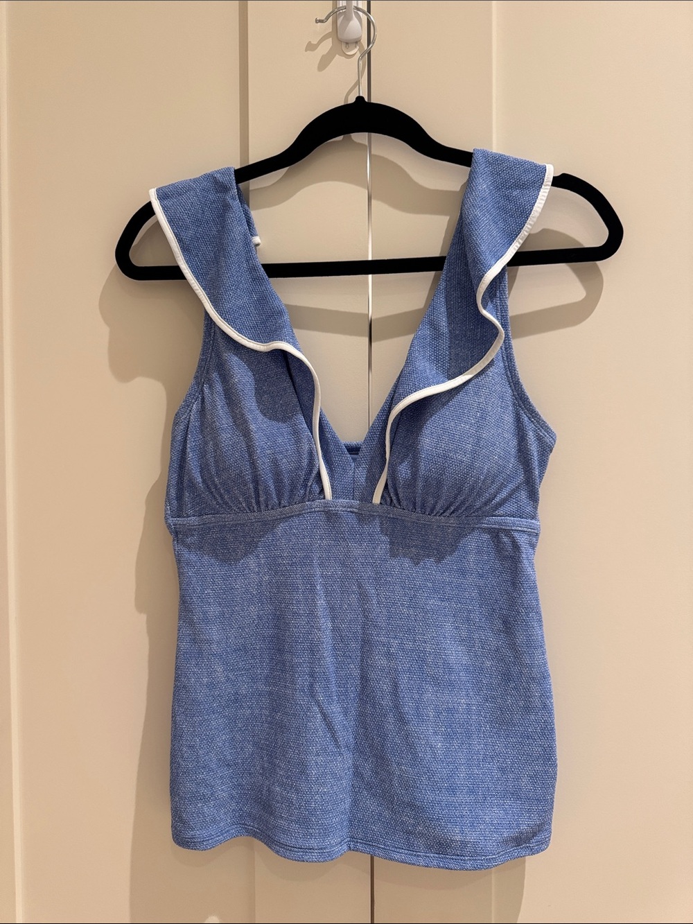 Tommy Bahama Tankini Set Blue Ruffled V-Neck Women’s swimsuit